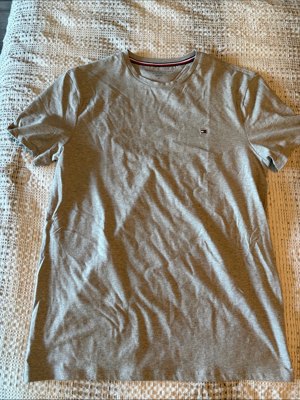 Tommy Hilfiger Gray slim fit Crew Neck Logo Tee